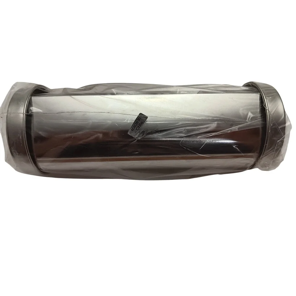 The Pampered Chef Heart Bread Tube 1560 Silver Stainless Steel Baking Pan New